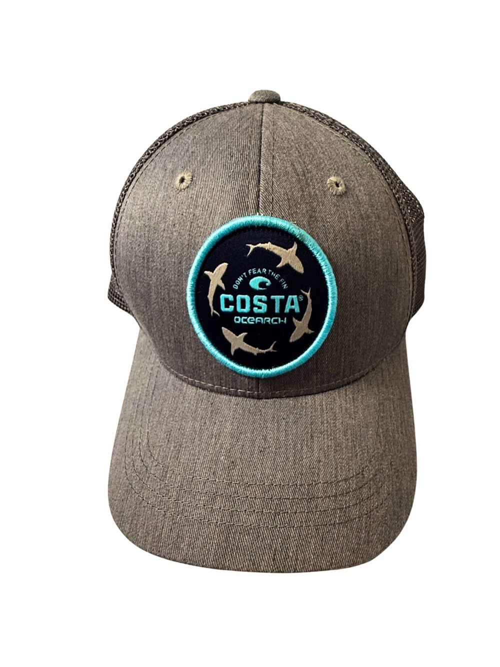 Costa Del Mar OCEARCH Shark Trucker Snapback Hat Gray Blue